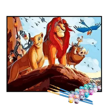 Kit de Pintura Numerada - O Rei Leão
