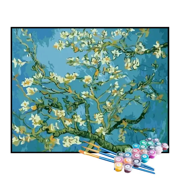 Kit de Pintura Numerada - Amendoeira em Flor, Van Gogh