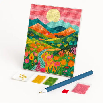 Kit de Pintura com Diamantes - Montanhas Coloridas