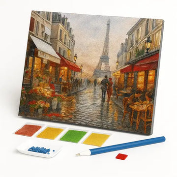 Kit de Pintura com Diamantes - Amor em Paris