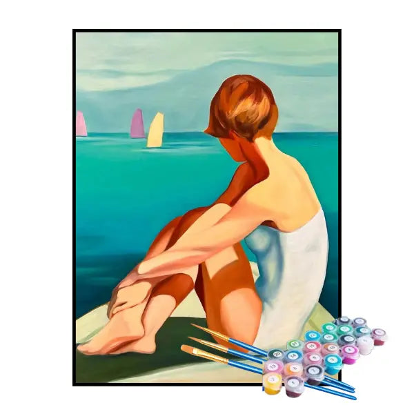 Kit de Pintura Numerada - Observando os Veleiros