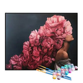 Kit de Pintura Numerada - Mulher e as Flores