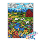 Kit de Pintura Numerada - A Fazendinha