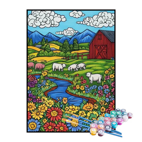 Kit de Pintura Numerada - A Fazendinha