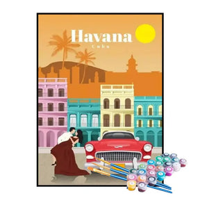 Kit de Pintura Numerada - Havana