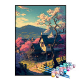 Kit de Pintura Numerada - Árvores da Casa de Campo