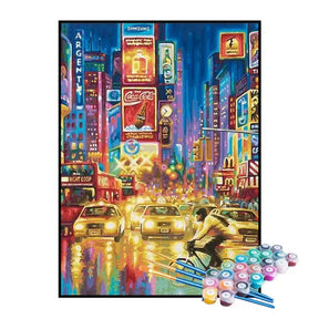 Kit de Pintura Numerada - Trânsito no Centro da Cidade