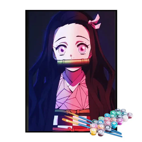 Kit de Pintura Numerada - Nezuko