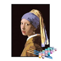Kit de Pintura Numerada - A Moça com Brinco de Pérola, Johannes Vermeer