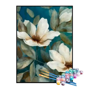 Kit de Pintura Numerada - Flor Desabrochando