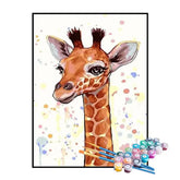 Kit de Pintura Numerada - Girafa