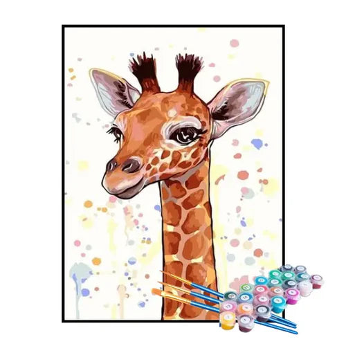 Kit de Pintura Numerada - Girafa