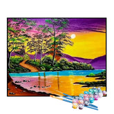 Kit de Pintura Numerada - Lago Colorido