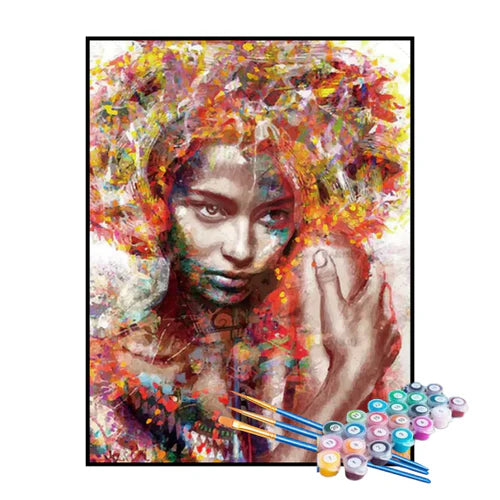 Kit de Pintura Numerada - Arte Africana