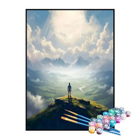 Kit de Pintura Numerada - Vista da Montanha