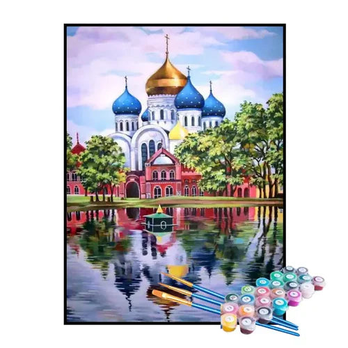Kit de Pintura Numerada - Catedral Indiana