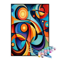 Kit de Pintura Numerada - Círculos Coloridos