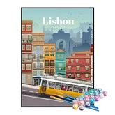 Kit de Pintura Numerada - Lisboa