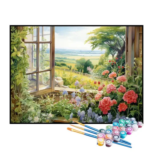 Kit de Pintura Numerada - Vista para o Jardim Botânico