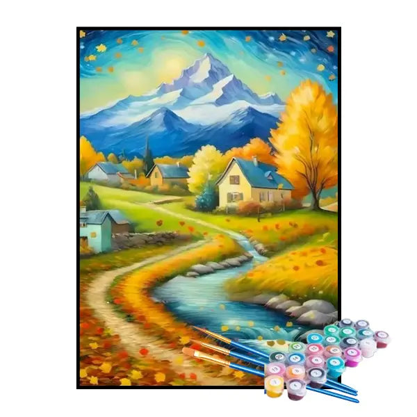 Kit de Pintura Numerada - Campos da Montanha