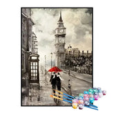 Kit de Pintura Numerada - Casal Explorando Londres