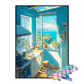 Kit de Pintura Numerada - Cozinha da Casa de Campo