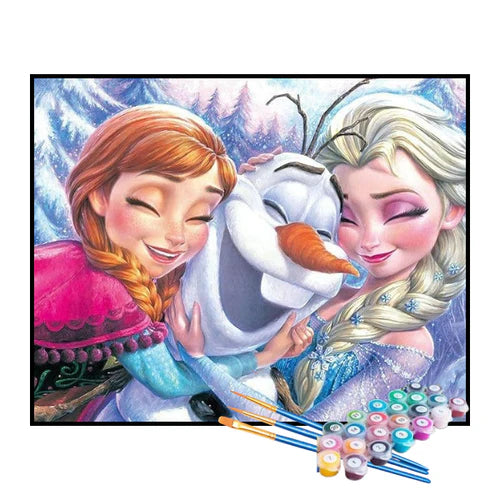 Kit de Pintura Numerada - Frozen