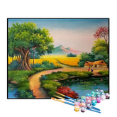 Kit de Pintura Numerada - Casa Longe da Cidade Grande