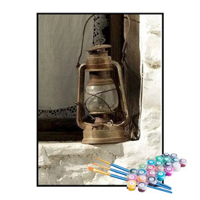 Kit de Pintura Numerada - Lampião Antigo