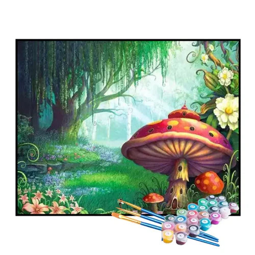 Kit de Pintura Numerada - A Floresta Encantada