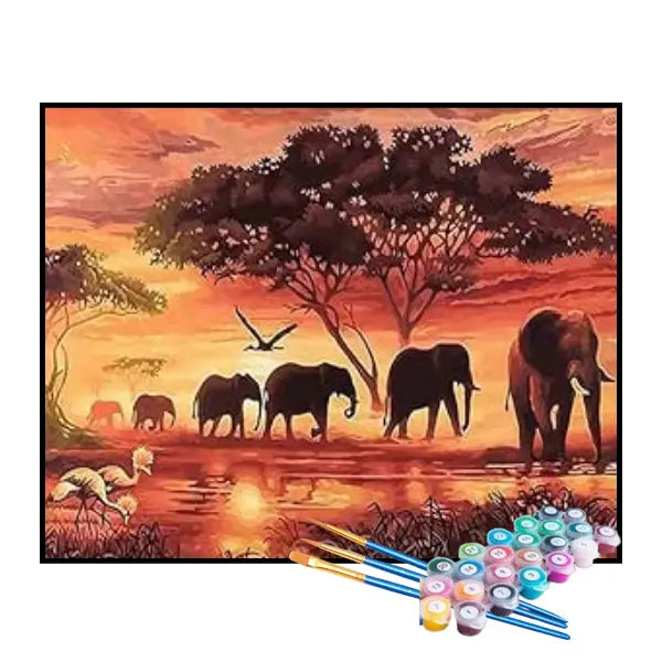 Kit de Pintura Numerada - Manada