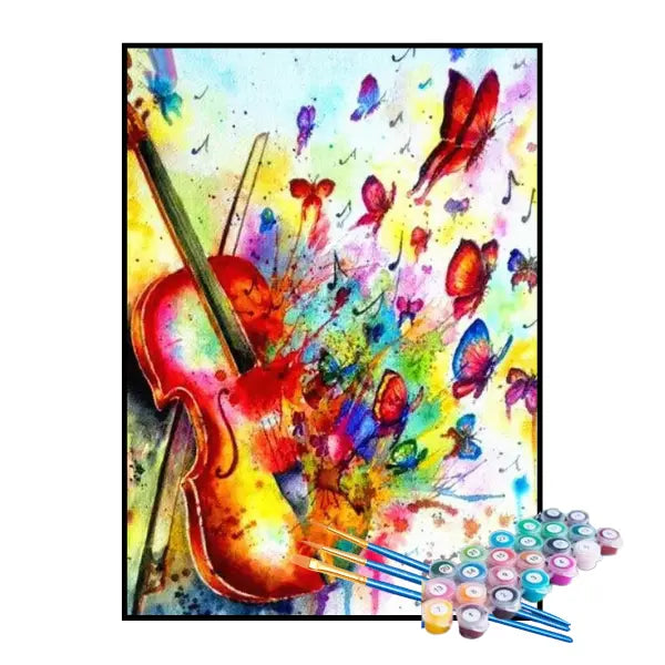 Kit de Pintura Numerada - A Melodia do Violino