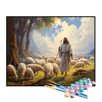Kit de Pintura Numerada - Jesus e Seu Rebanho