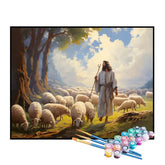 Kit de Pintura Numerada - Jesus e Seu Rebanho