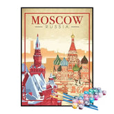 Kit de Pintura Numerada - Moscou