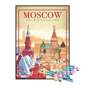 Kit de Pintura Numerada - Moscou