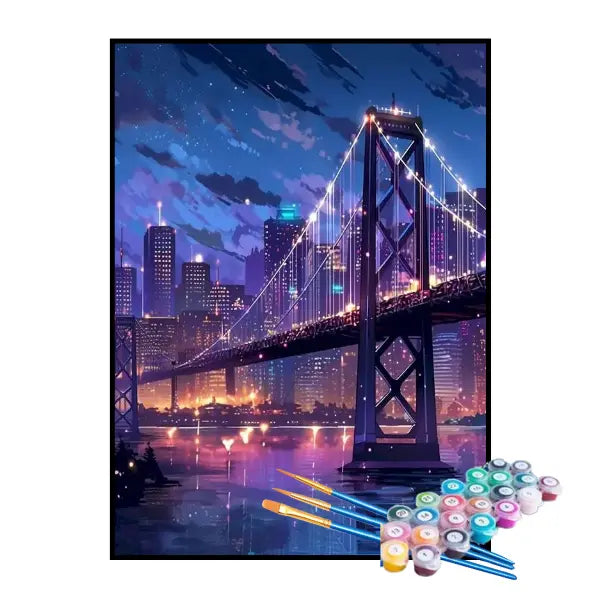 Kit de Pintura Numerada - Ponte da Metrópole