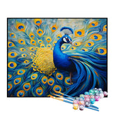 Kit de Pintura Numerada - O Pavão Azul