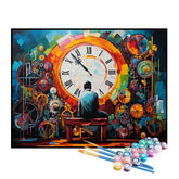 Kit de Pintura Numerada - O Homem e o Relógio da Vida