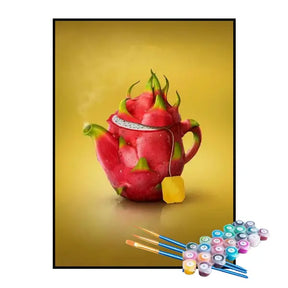 Kit de Pintura Numerada - Chá de Pitaya