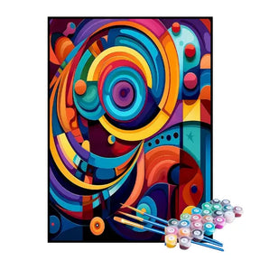 Kit de Pintura Numerada - Formas Coloridas