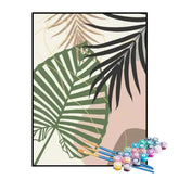 Kit de Pintura Numerada - Folhas Conceituais