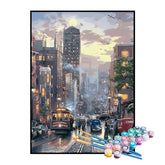 Kit de Pintura Numerada - Bonde na Grande Cidade