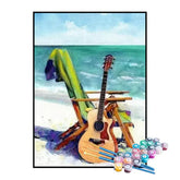 Kit de Pintura Numerada - Férias com Música na Praia