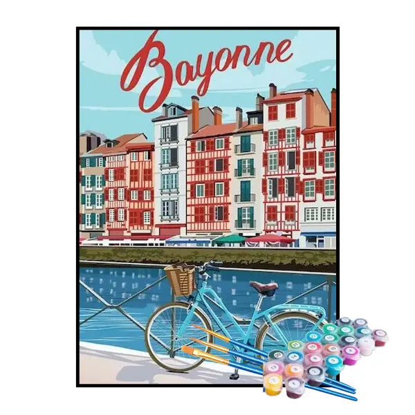 Kit de Pintura Numerada - Bayonne, França