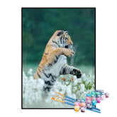 Kit de Pintura Numerada - Tigre na Selva