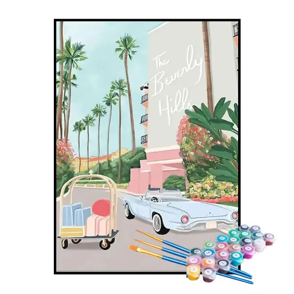 Kit de Pintura Numerada - Beverly Hills