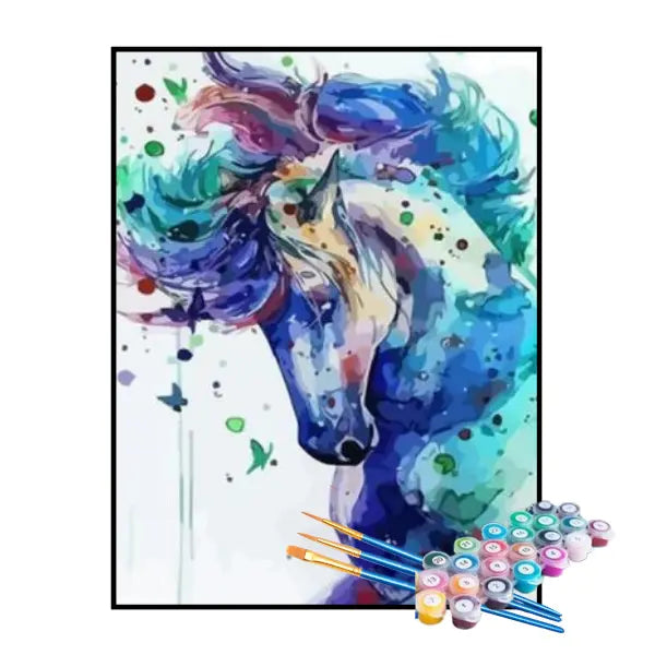 Kit de Pintura Numerada - Cavalo Mágico 1