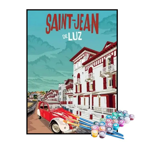 Kit de Pintura Numerada - Saint-Jean-de-Luz, França