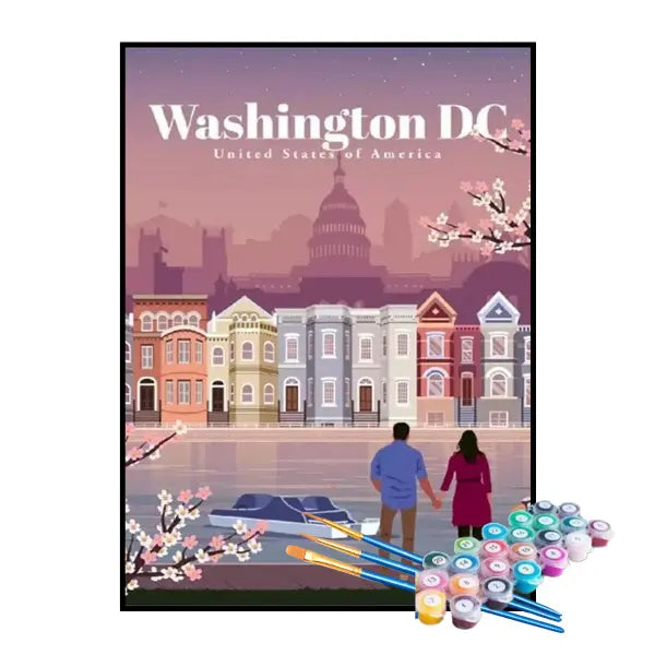 Kit de Pintura Numerada - Washington, DC